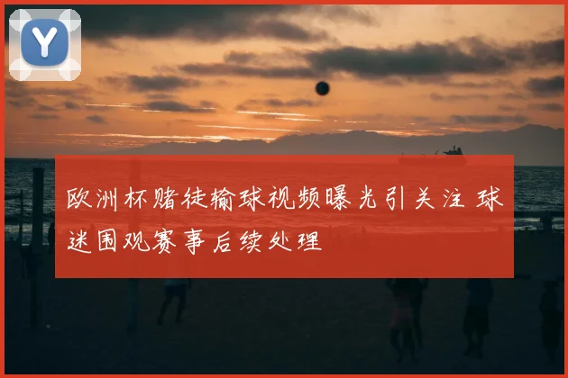 欧洲杯赌徒输球视频曝光引关注 球迷围观赛事后续处理